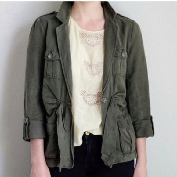 Anthro Cartonnier green utility jacket - Picture 1 of 8